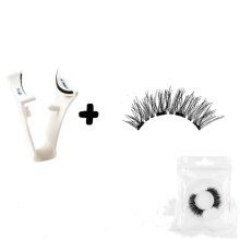 Nicht klebende, vier magnetische Saugnäpfe. Falsche Wimpern können wiederverwendet werden. Wasserdicht und langlebig.