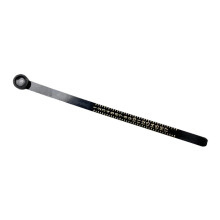 Ring With Magnifying Glass Measuring Strip  Finger Size Measuring Tape（US Size Black）