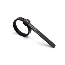 Ring Measuring Tape  Ring Ring Ring  Pu Ring Measuring Tape  Size Filter（US Size Black）