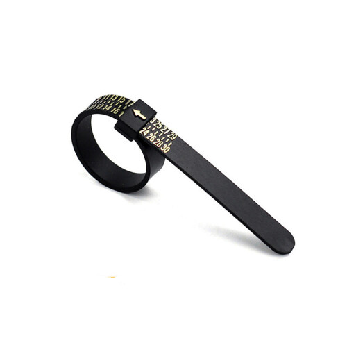 Ring Measuring Tape  Ring Ring Ring  Pu Ring Measuring Tape  Size Filter（JP Size Black）