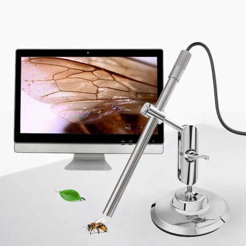 Teslong MS100 200X Magnification Adjustable Focus USB Microscope Phone And Computer HD Electronic Microscope 1