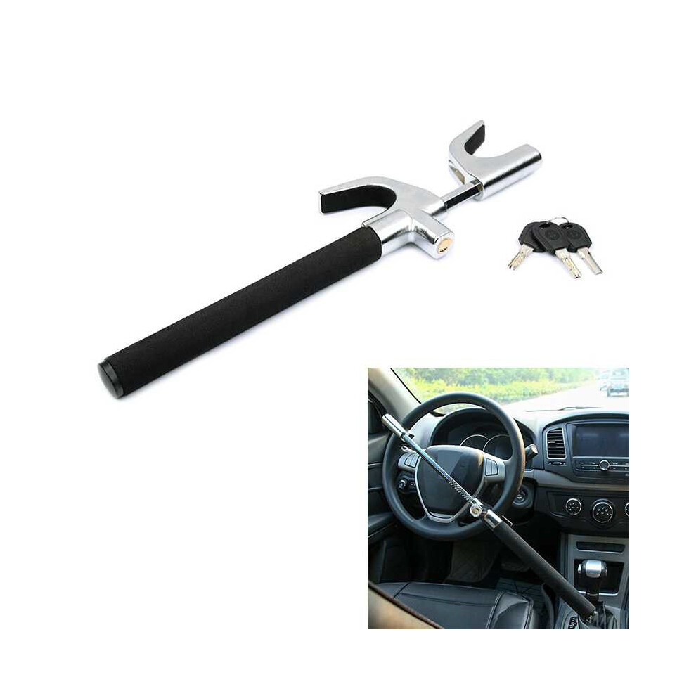 Car Adjustable Telescopic U Shape Steering Wheel Lock Anti-Theft 766262143700