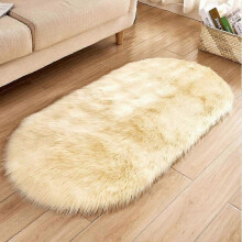 Lambskin Sheepskin Rug Faux Fur Deco Rug Soft Longhair Look Imitation Wool