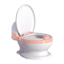 Potty Training Toilet, Realistic Potty Training Seat, Toddler Potty Chair with Soft Seat, Removable Potty Pot, Toilet Tissue Dispenser and Splash Guar