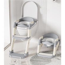 Kids Potty Training Seat with Steps, 2 in 1 Toddler Toilet Ladder Seat for Boys and Girls, Soft Mat, Non-Slip Splash Guard, Toilet Seat with Step Stoo