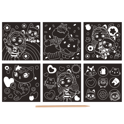 Gabby Dollhouse 6 Scratch cards