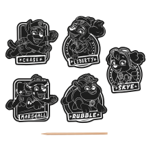 Paw Patrol Scratch Art Stickers