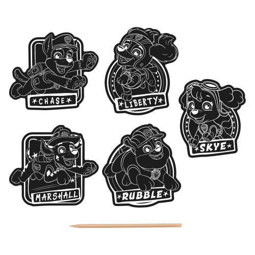 Paw Patrol Scratch Art Stickers