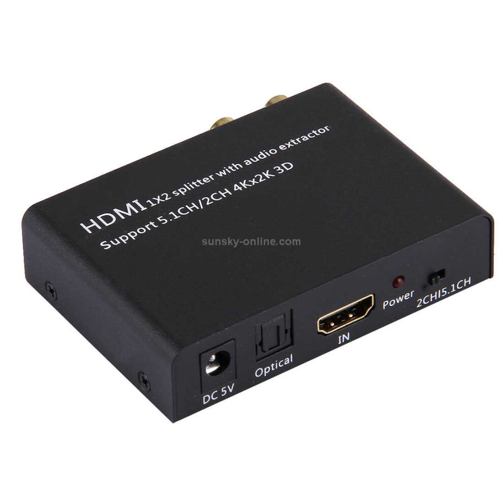 Hdmi 1X2 Splitter With Audio Extractor 766262145308
