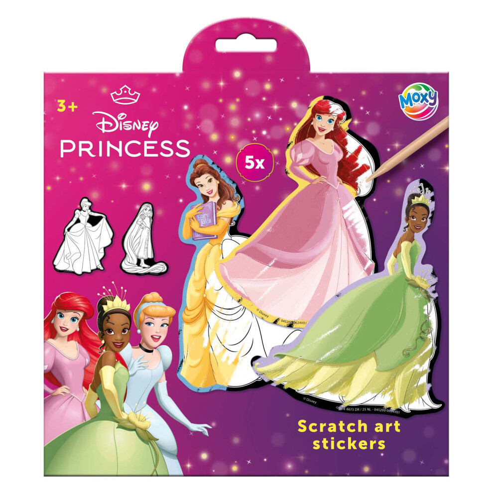 Totum Disney Princess Scratch Art Stickers