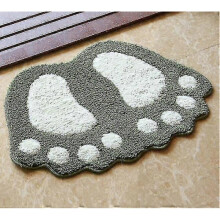 Bath Mats Rugs 40*60cm Hot Selling Footprint Floor Carpet for Bathroom Mat Anti Skid Mats Bath Room Mat Green