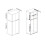 URBN Living (Grey with White Doors) 180cm 4 Sliding Doors Wardrobe Bedroom Storage Closet Hanging Rail Cupboard Unit 3