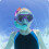 Set da snorkeling Bestway 24025 viola e turchese 5