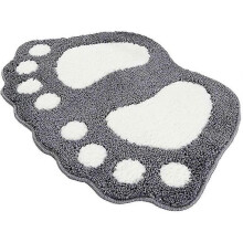 Bathroom Rug Door Doormat Bath Mat - Cute Paw Feet Toilet Bath Shower Non-slip Mat Water Absorbent Quick Drying Washable Durable - 40 Cm X 60 C
