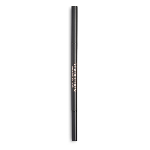 Makeup Revolution Precise Brow Pencil, Double-Ended, Ultra-Fine Pencil Tool, Includes Spoolie, Brown 2