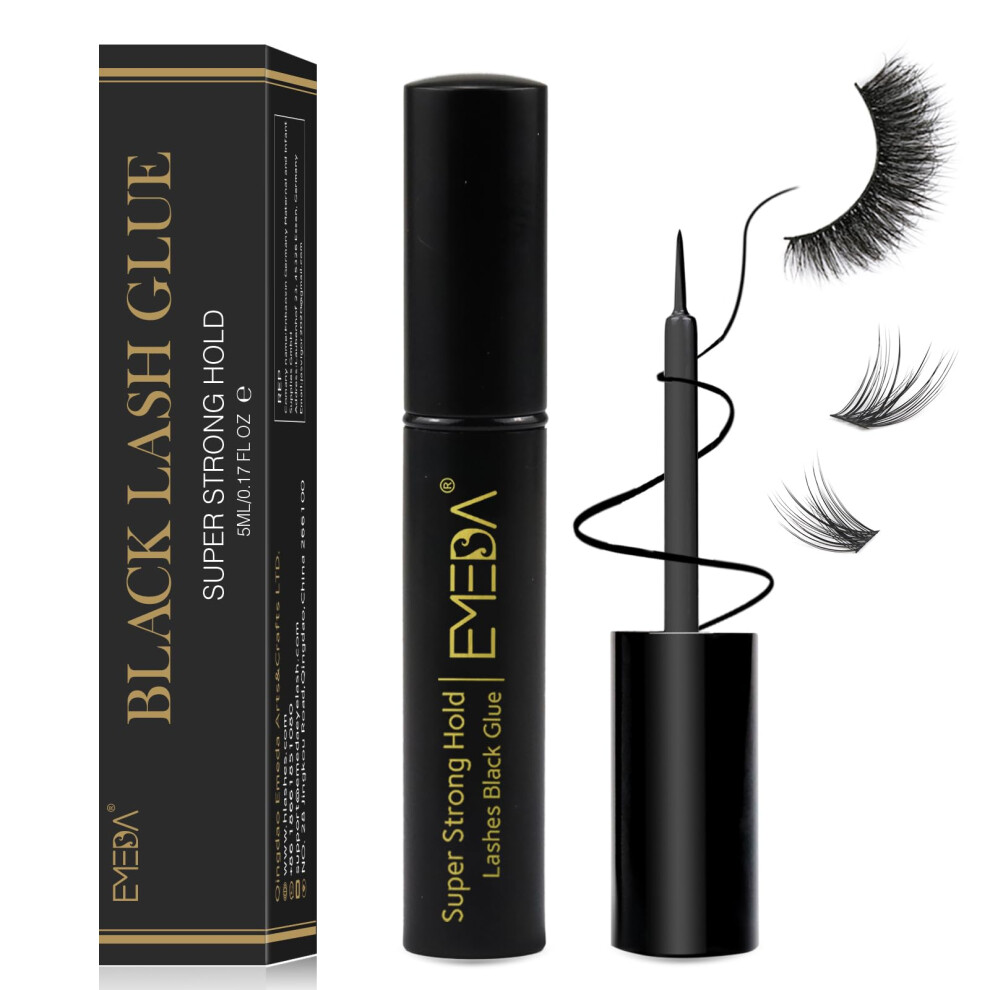 Emeda Black Eyelash Glue Super Strong Hold Professional Latex