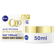 NIVEA Q10 Power 60+ Skin Anti-Wrinkle + Replenishing Day Cream (50 ml), Powerful Anti Ageing Cream, Moisturiser for Women with Coenzyme Q10, Day Face