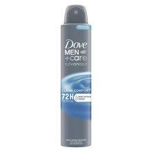Dove Men+Care Advanced Clean Comfort Anti-Perspirant Aerosol Deodorant Spray with Triple Action technology & ¼ moisturising cream for 72 hour protect