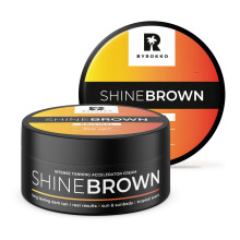 BYROKKO Shine Brown Tanning Accelerator 210 ml, Fast Bronzing Sun Cream Effective in Sunbeds & Outdoor Sun for Deep Natural Tan, Long-Lasting Hydrati