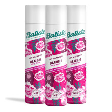 Batiste Dry Shampoo in Blush 200ml, Floral & Flirty Fragrance, No Rinse Spray to Refresh Hair in Between Washes (Packing May Vary) (Pack of 3)