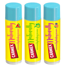 Carmex Watermelon, Berry & Pear Naturally Stick 3-Pieces Mixed Pack