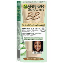 Garnier SkinActive Classic Perfecting All-in-1 BB Cream, Shade Classic Deep, Tinted Moisturiser SPF 15, Brightens and Evens Skin, With Hyaluronic Aci