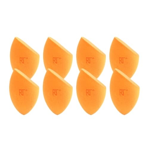 Real Techniques Real Techniques Miracle Complexion Beauty Sponge Makeup Blender Set, Orange, (Pack of 8) 1