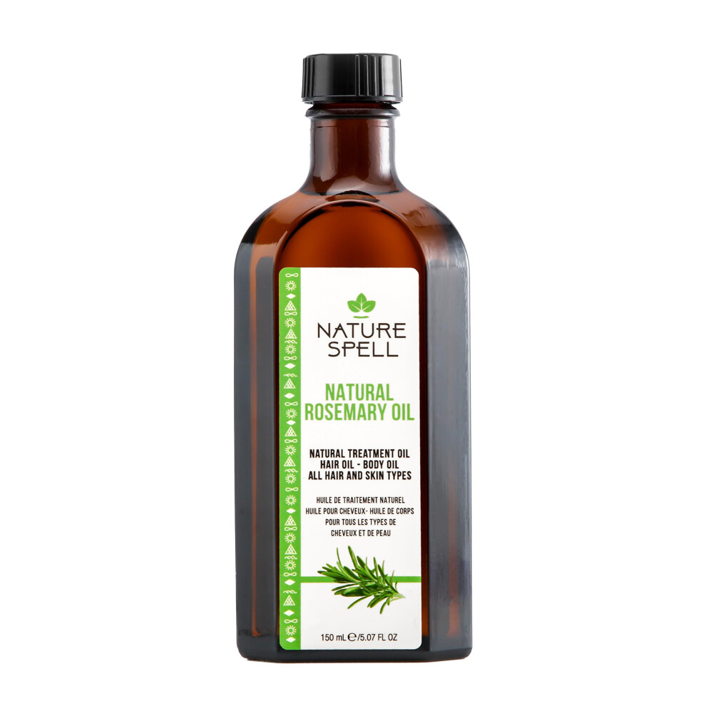 Nature Spell Rosemary Oil For Hair & Skin 150 Ml Â Rosemary Oil For Hair Growth Â Treat Dry Damaged Hair To Target Hair Loss