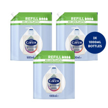 Carex 2 Hour Protection Antibacterial Moisture Hand Wash Refills, Liquid Hand Soap Eco Refill for Homes & Businesses, Caring Hand Wash, Bulk Buy, Pac