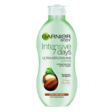 Garnier Intensive 7 Days Shea Butter & Probiotic Extract Body Lotion 400ml, Ultra Replenishing Soothing Moisturiser, Up to 7 Days Hydration, For Very