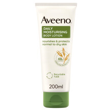 Aveeno Daily Moisturising Body Lotion (1x 200ml), Hydrating Lotion Enriched with Nourishing Colloidal Oatmeal, Gentle Body Moisturiser Suitable for S