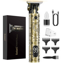 Beard Trimmer Hair Clippers Men,Cordless Rechargeable Hair Trimmer for Men,Premium Professional Barber Grooming Set with Zero Gapped T Blade Shaver &