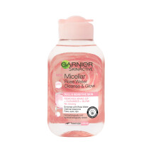 Garnier Micellar Rose Cleansing Water, Gentle face Cleanser & Makeup Remover, Hypoallergenic. Suitable For Dull And Sensitive Skin, Glow Boosting For