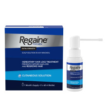 Regaine for Men 5% Minoxidil Extra Strength Scalp Solution for Hair Regrowth (1x 60ml), Scientifically Proven to Help Stop and Reverse Hereditary Hai