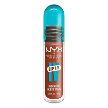 NYX Professional Makeup Lip IV Hydrating Gloss Stain, Lip Gloss, Up to 12HR Hydration, High Pigment, Wet Shine Finish, Caramel Drip