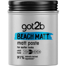 Got2b Beach Matt, Medium Hold, No Stickiness, Matt Texture Hair Paste, 100ml