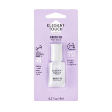 Elegant Touch Brush On Nail Glue Clear 6ml (Packaging may vary)