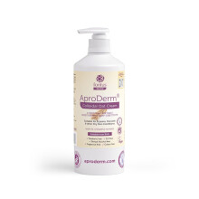 AproDerm Colloidal Oat Cream 500ml Pump - Paraffin-Free, Vegan, 2-in-1 Moisturiser and Soap Substitute for Dry Skin, Eczema, Dermatitis & Psoriasis