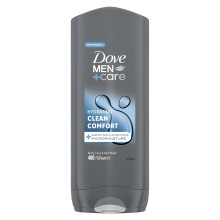 Dove Men+Care Hydrating Clean Comfort 3-in-1 Hair, Body and Face Wash Body Cleanser shower gel with 24 hour nourishing MicroMoisture technology for r