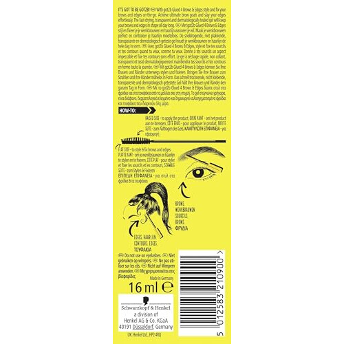 Schwarzkopf Got2b Glued 4 Brows & Edges Gel 2 in 1 16ml 1