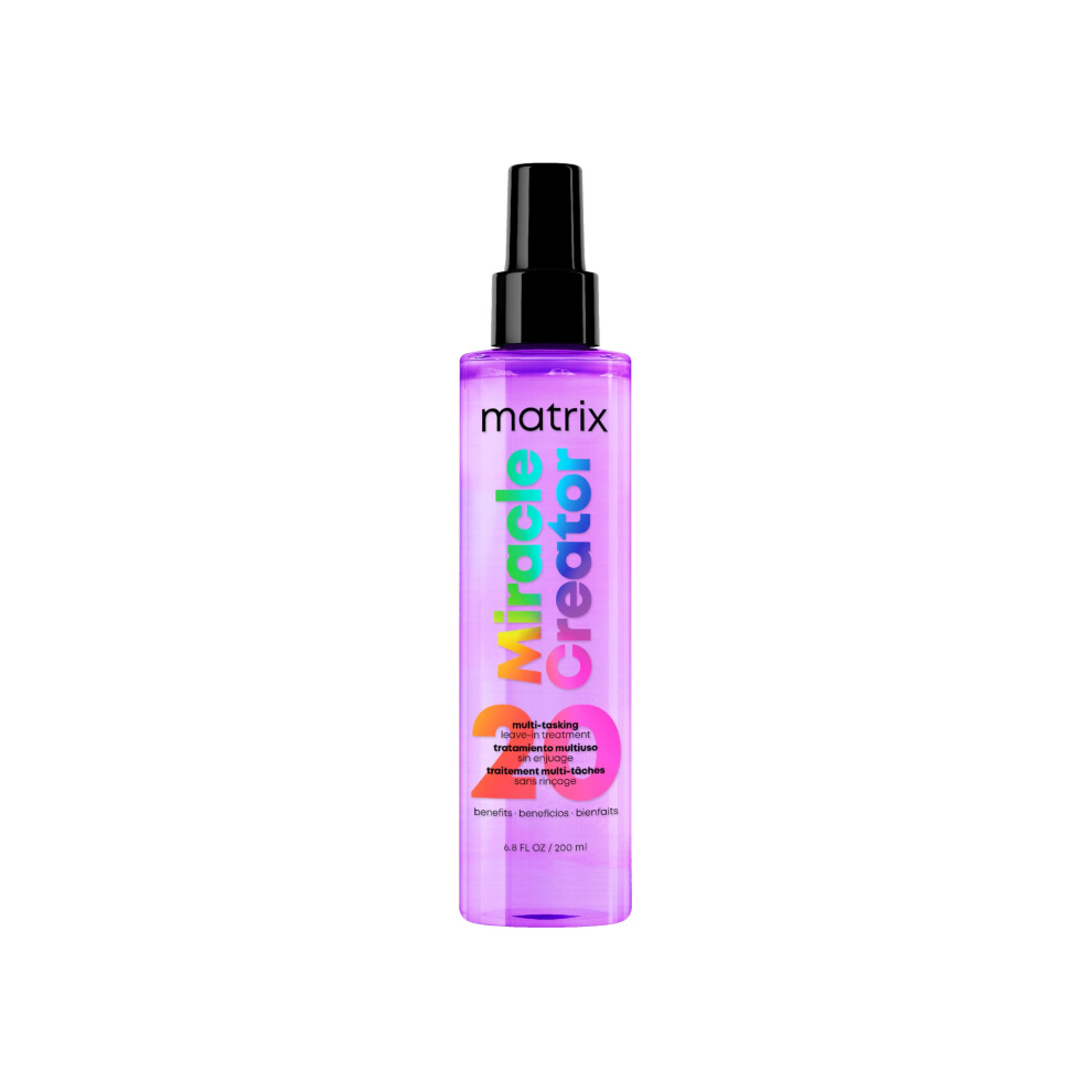 Matrix Multi-Tasking Hair Treatment, Leave-In Conditioner and Heat Protector with 20 Benefits, Total Results, Miracle Creator, 190ml