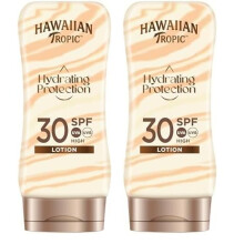 Hawaiian Tropic Hydrating Protection Sunscreen Lotion, Water Resistant SPF 30 UVA Plus UVB Protection Suncream, 12-Hour Moisturising Sun Lotion with