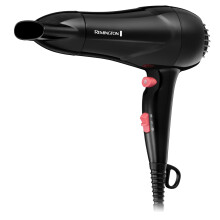 Remington Fast Dry Hair Dryer [Powerful 1900W Performance] (Ionic & Ceramic Technology, Cool Shot, Lightweight & Compact Design) Black/Pink D2000