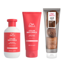 Wella Professionals Color Fresh Mask, Temporary Hair Colour Refresh Treatment, Invigo Color Brilliance Colour Protection Duo, Hair Dye 150ml & Shampo