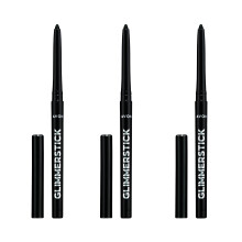 Avon Glimmerstick Eyeliner Trio - Blackest Black, Soft-Glide Formula, Bold and Intense Colour, Waterproof, Smudge-Proof Colour That Lasts All-Day, Cr