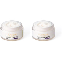 L'Oréal Paris Wrinkle Expert Anti-Wrinkle 55+ Day Cream, Reduces Wrinkle Appearance, Firms Skin and Redefines Contours, Calcium, 50ml (Pack of 2)