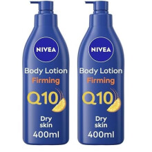 NIVEA Q10 Firming Rich Body Lotion with Vitamin C (400ml), NIVEA Moisturiser for Firmer Skin with Q10 and Vitamin C, NIVEA Body Lotion for Dry Skin (