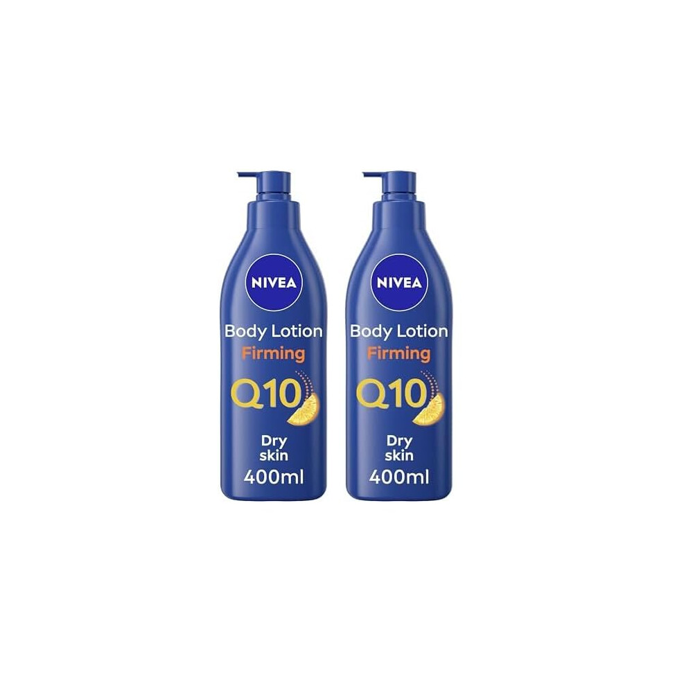 Nivea Q10 Firming Rich Body Lotion With Vitamin C (400Ml), Moisturiser For Firmer Skin With Q10 And Vitamin C, Body Lotion For Dry Skin (