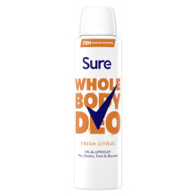 Sure Fresh Citrus Whole Body Deodorant Women's Deodorant Spray with a fresh & airy fragrance for 72 hour odour control 150 ml