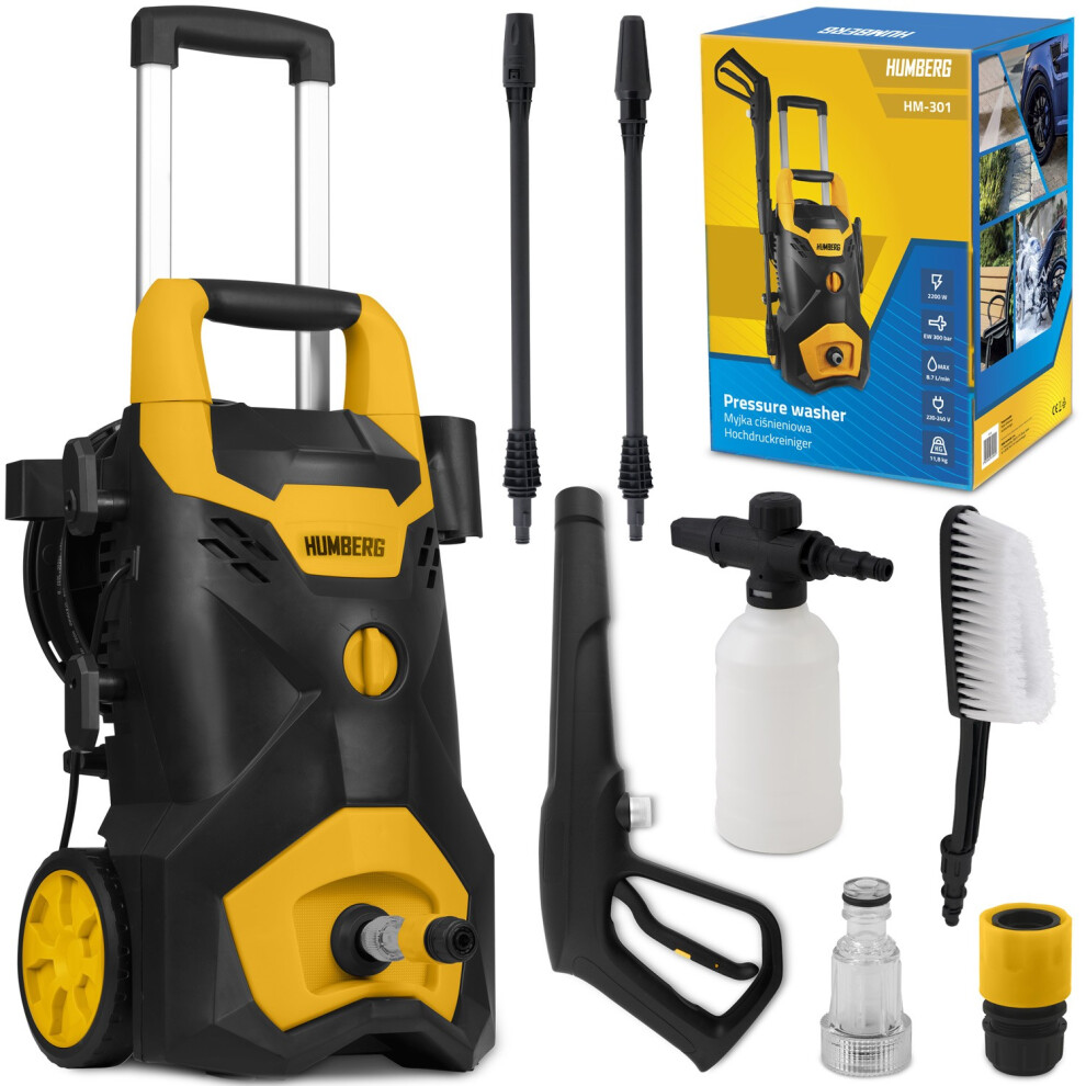 Nettoyeur haute pression avec enrouleur 2200W Humberg HM-301